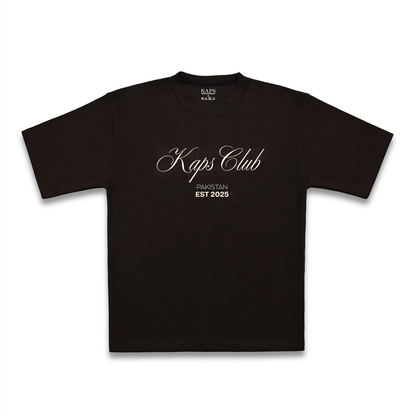 Kaps Club Oversized T-Shirt – Chocolate Brown