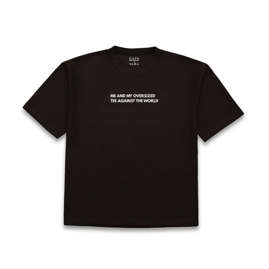 Against the world T shirt Choclate Brown