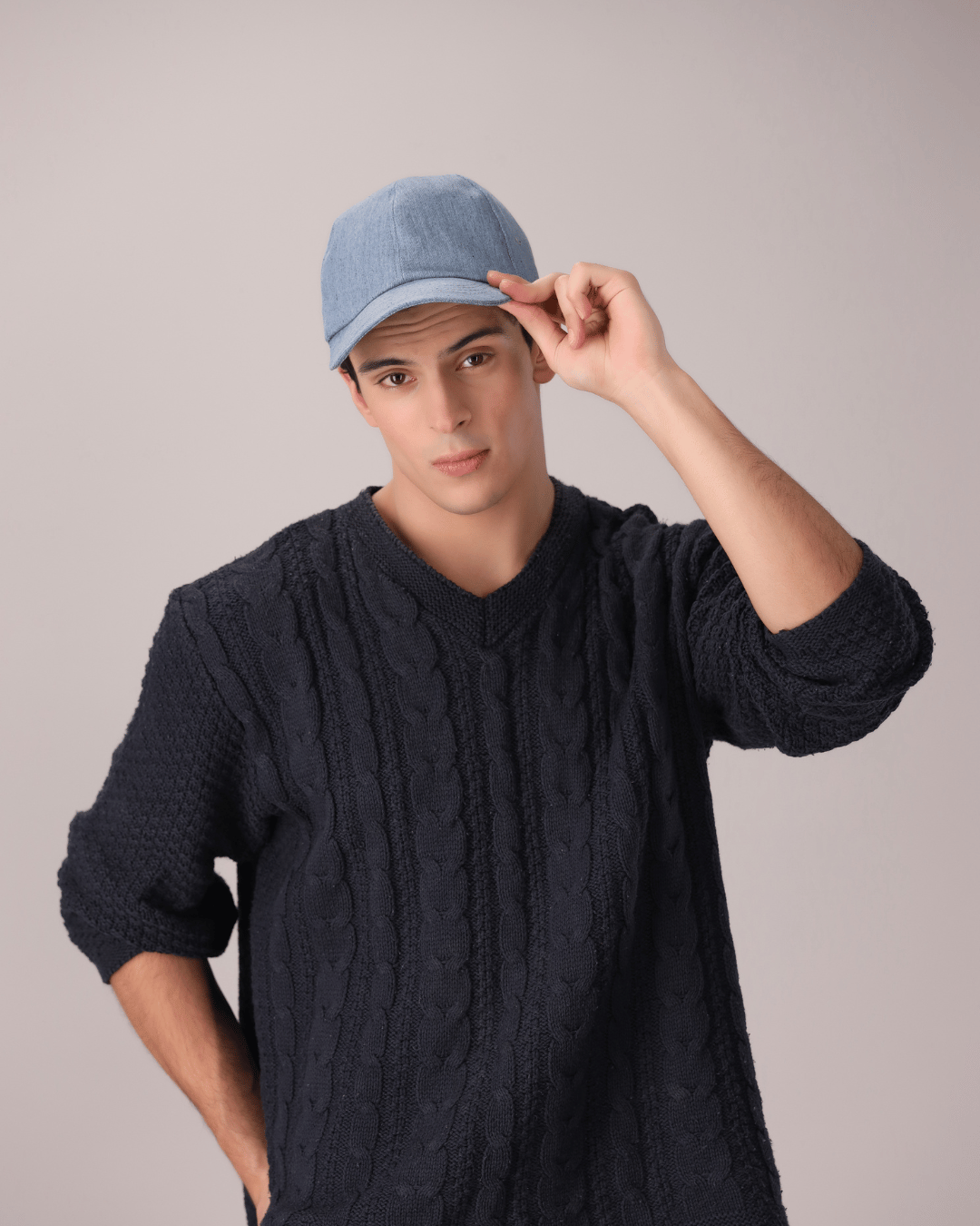Sky Blue Denim Cap