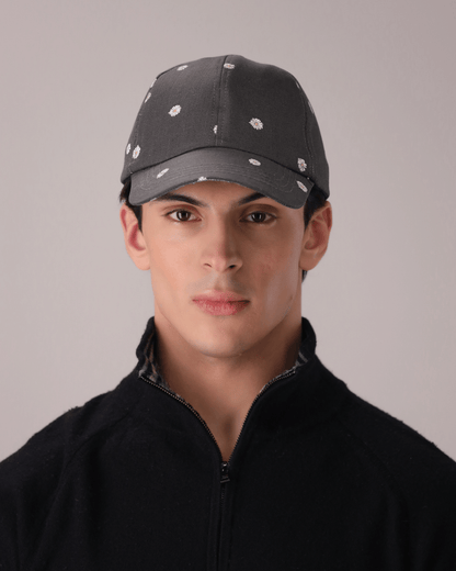 Grey Daisy Cap