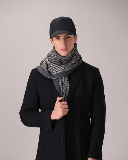 Black denim cap