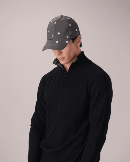 Grey Daisy Cap